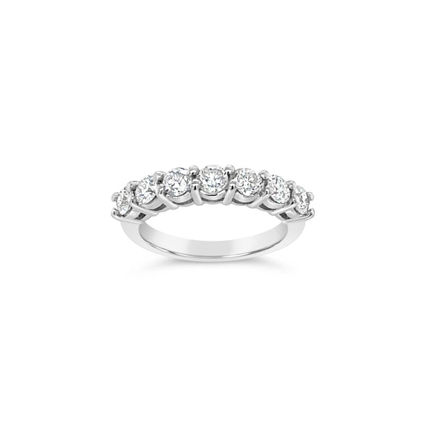 Lab Grown Diamond 7 Stone Half Eternity Ring