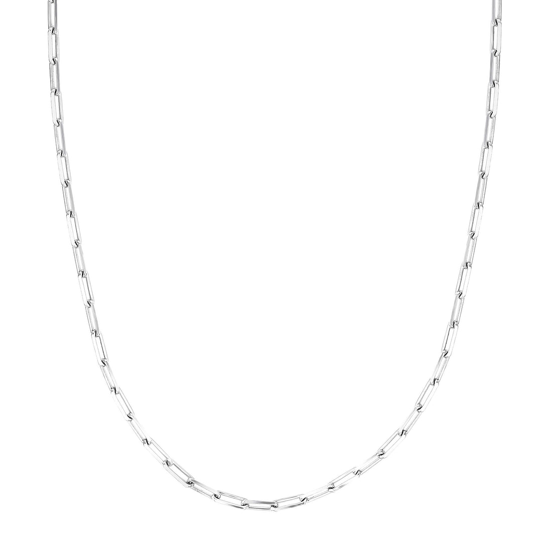 sterling silver paperclip chain