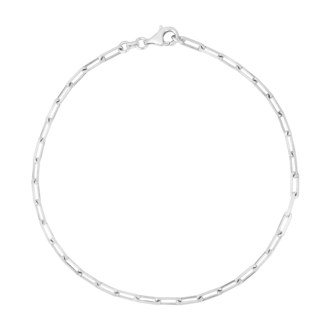 sterling silver paperclip chain