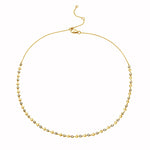 Load image into Gallery viewer, Diamond and Heart Bezel Necklace in 14k yellow gold 
