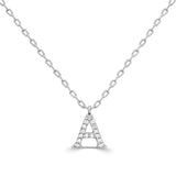 Diamond Initial Pendant  