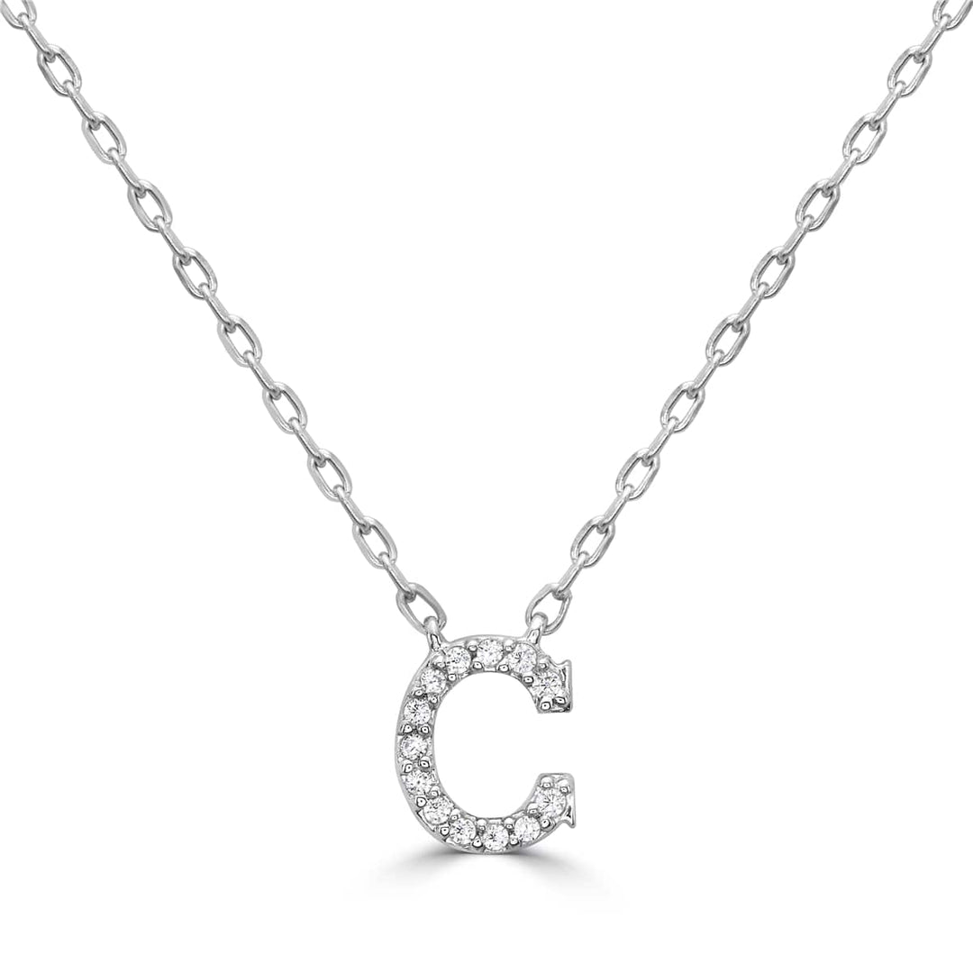 Diamond Initial Pendant