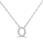 Diamond Initial Pendant  