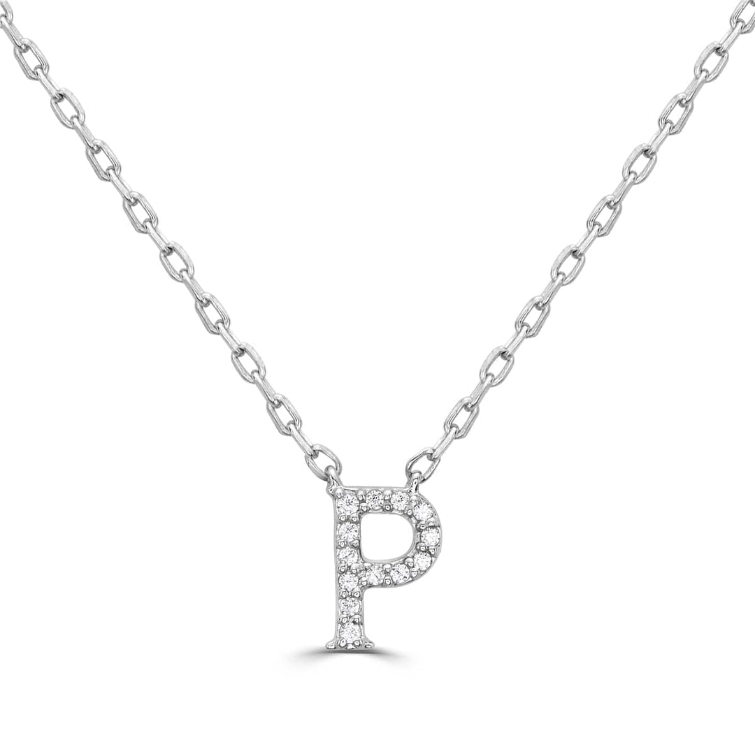 Diamond Initial Pendant