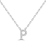 Diamond Initial Pendant  
