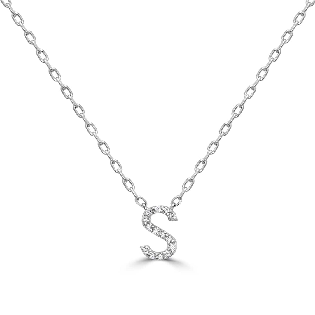 Diamond Initial Pendant