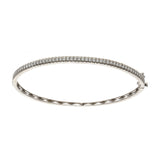 CZ and Silver Bangle  