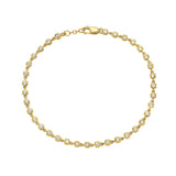 Honeycomb Diamond Bezel Bracelet  