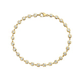 Honeycomb Diamond Bezel Bracelet  