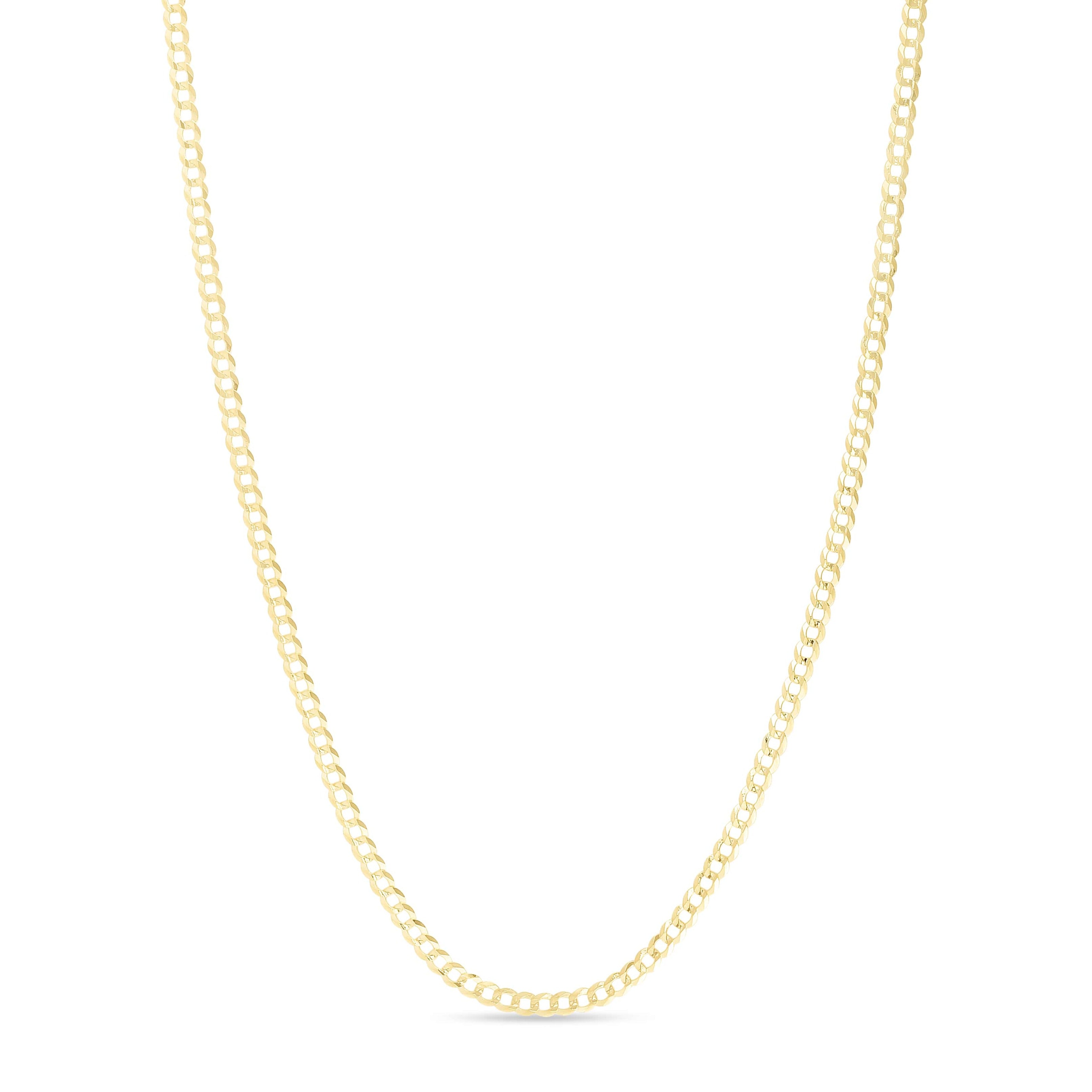 14K Gold Comfort Curb Chain  