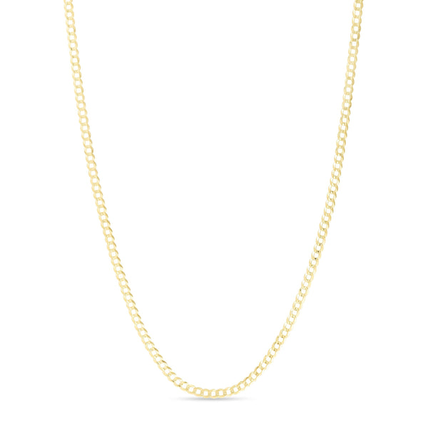 14K Gold Comfort Curb Chain