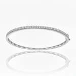 CZ and Silver Bangle