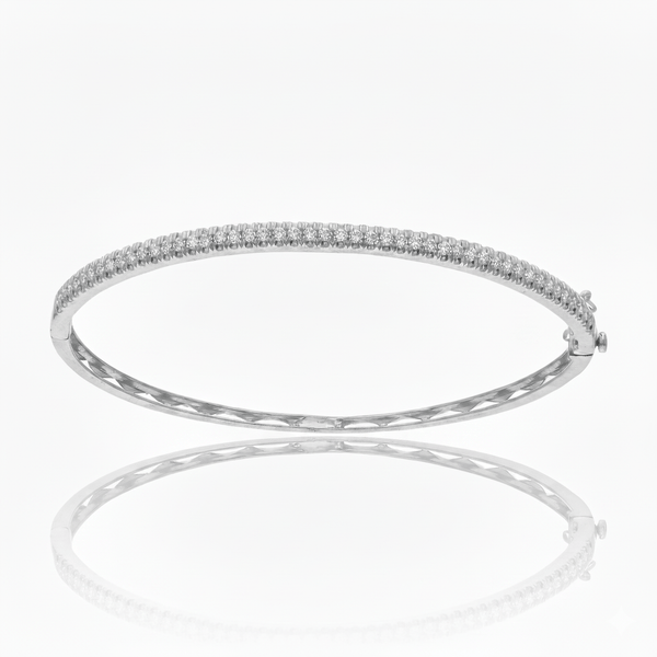 CZ and Silver Bangle
