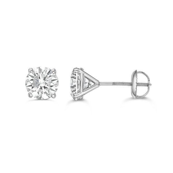 Classic Lab Diamond Stud Earrings