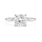 Cushion Cut Diamond Solitaire Ring