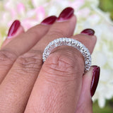 Cubic Zirconia Eternity Band Ring  