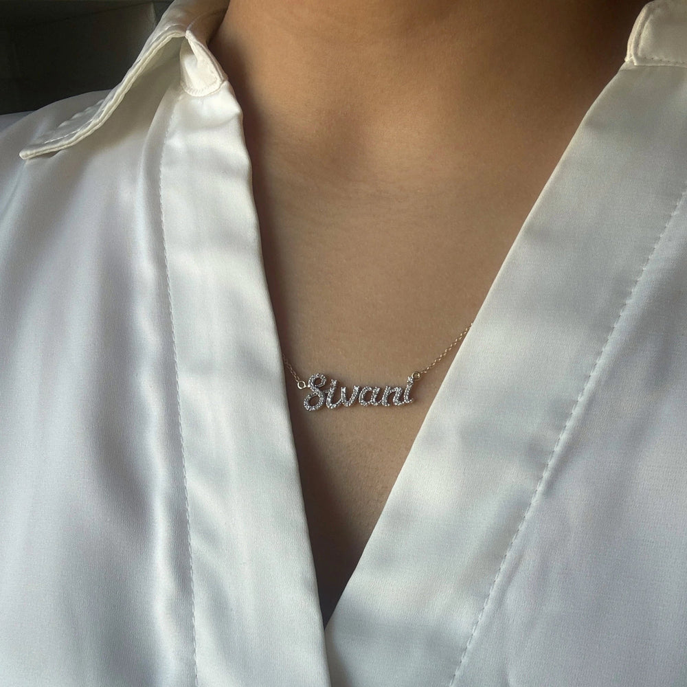 Diamond Name Necklace-2