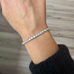 Load image into Gallery viewer, Diamond Tennis Bracelet 6.50ct in 14k white gold
