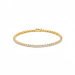Diamond Bezel Tennis Bracelet in 14k yellow gold
