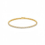 Diamond Bezel Tennis Bracelet in 14k yellow gold