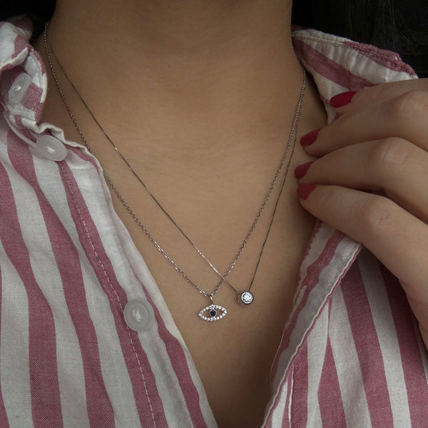 Diamond Bezel Pendant