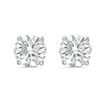 Classic Lab Diamond Stud Earrings Martini Setting-5