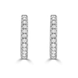 Classic CZ Huggie Hoop Earrings  