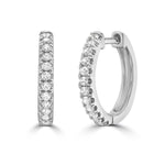 Classic CZ Huggie Hoop Earrings  