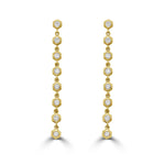 Honeycomb Diamond Dangling Earrings  