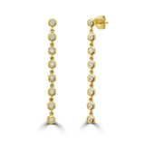 Honeycomb Diamond Dangling Earrings  