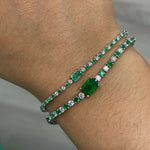 Emerald and Diamond Bracelet  