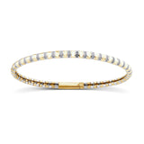 CZ and Sterling Silver Bangle  