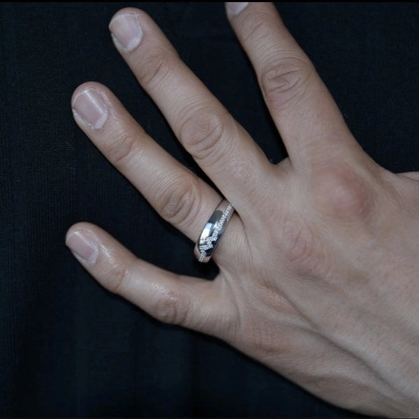 Heartbeat Diamond Band Ring