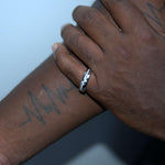 Heartbeat Diamond Band Ring