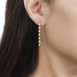 Honeycomb Diamond Dangling Earrings  