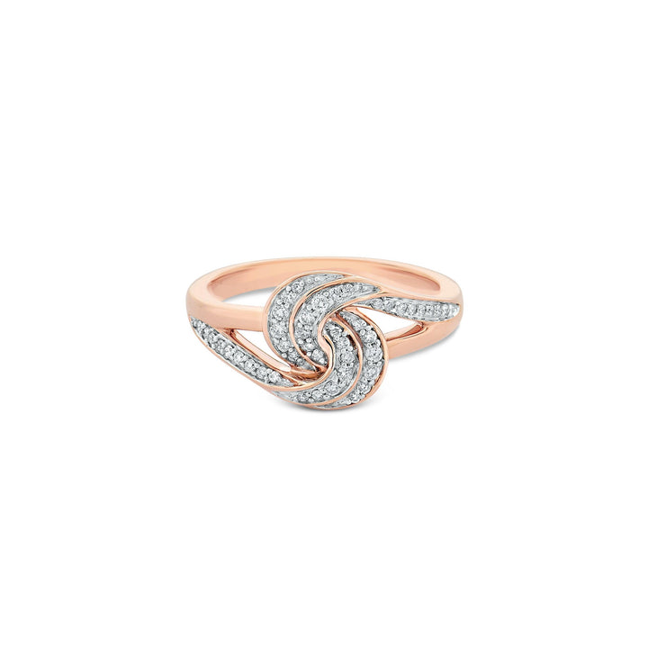 diamond ring in rose gold