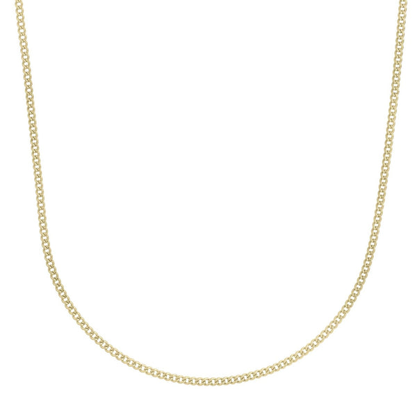 14K Yellow Gold 2.2mm Baby Cuban Chain