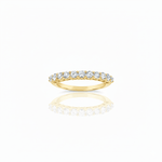 Lab Grown Diamond 11 Stone Half Eternity Ring