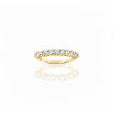 Lab Grown Diamond 11 Stone Half Eternity Ring
