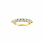 Lab Grown Diamond 9 Stone Half Eternity Ring