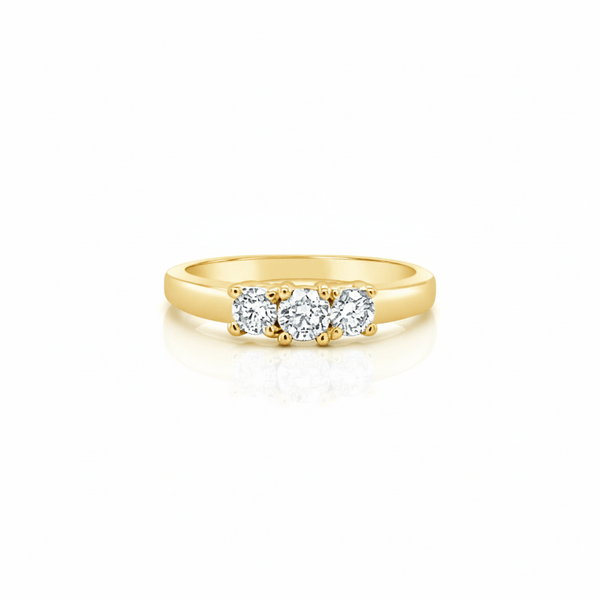 Lab Grown Diamond Three Stone Ring