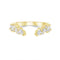 Round and Marquise Diamond Band Ring