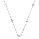 Honeycomb Diamond Station Necklace  