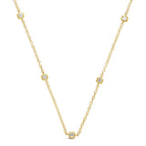 Honeycomb Diamond Station Necklace  