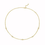 Honeycomb Diamond Station Necklace  