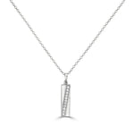 Load image into Gallery viewer, Diamond Diagonal Tag Pendant