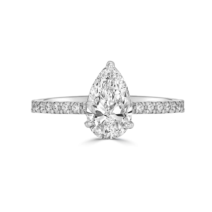 Pear Cut Diamond Engagement Ring