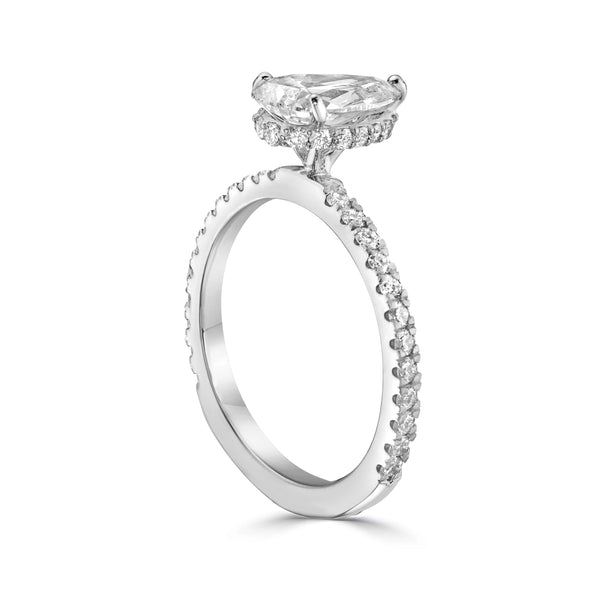 Pear Cut Diamond Engagement Ring