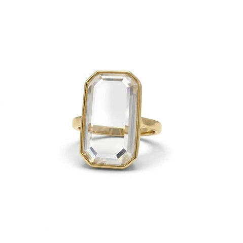 Portrait Cut Moissanite Ring