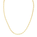 14K Yellow Gold Liteweight Paperclip Chain  